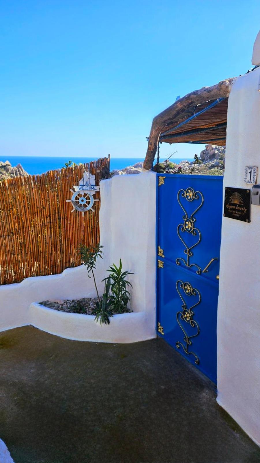 Aegean Serenity - Sea View Retreat Архангелос Екстериор снимка